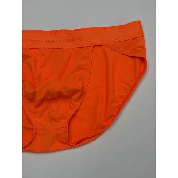 Todd‎ Sanfield Men's Briefs Underwear Orange Elastic Waistband Small - Picture 2 of 6